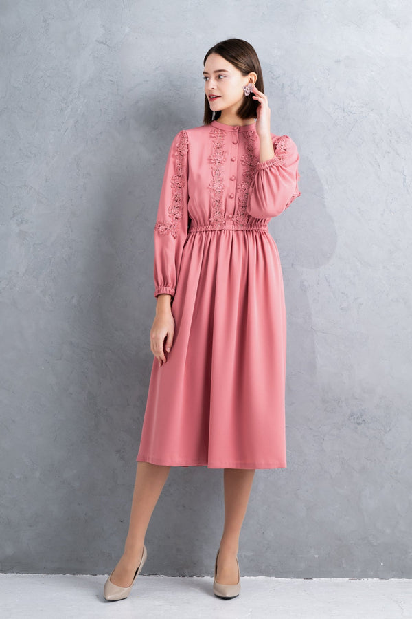 【NEW】レースジョーゼットワンピース