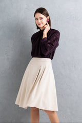[30% OFF] Chambray Tuck Skirt