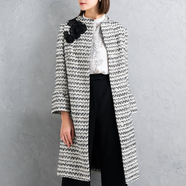50％OFF】刺繍入りツイードコート | レースワンピースやブラウスなど