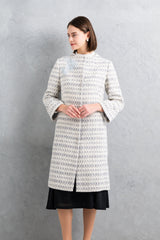 [30% OFF] Embroidered Tweed Coat