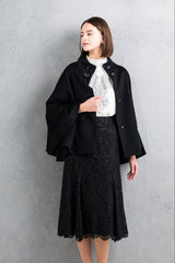 [30% OFF] Pure Cashmere Cape Coat 