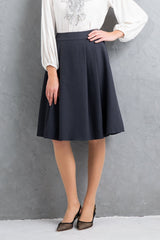 [30% OFF] Chambray Tuck Skirt