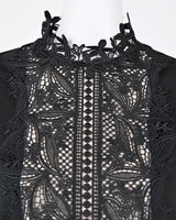 [50% OFF] Lace high neck blouse