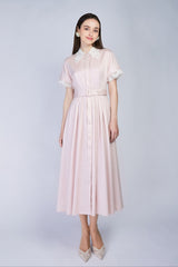 [30% OFF] Velvet Lace Accent Dress