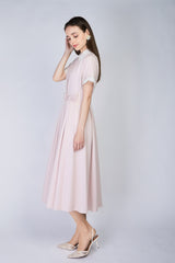 [30% OFF] Velvet Lace Accent Dress