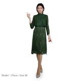 [50% OFF] Wool-like lace dress
