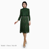 [50% OFF] Wool-like lace dress