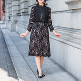 [50% OFF] Wool-like lace dress