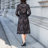 [50% OFF] Wool-like lace dress