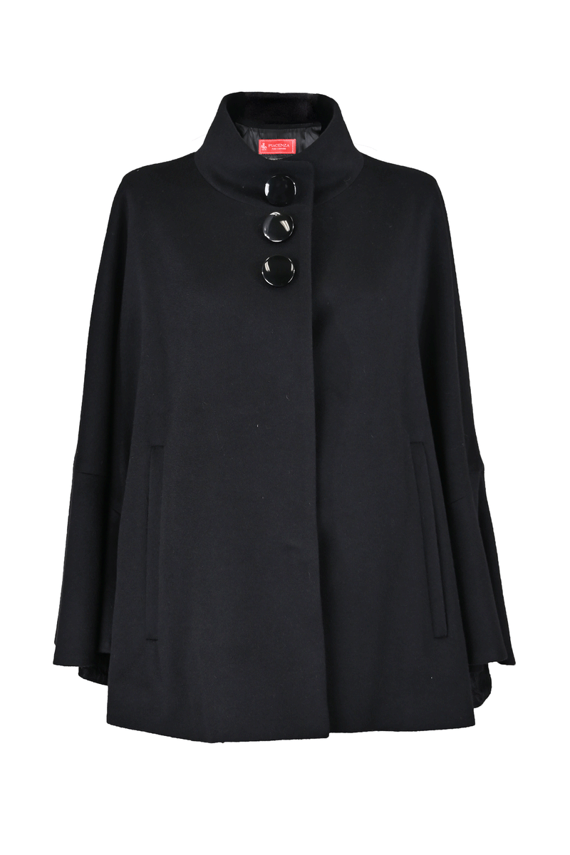 【NEW】ピュアカシミヤ・ケープ風コート