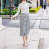 [60% OFF] Semi-tight tweed skirt
