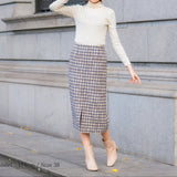 [60% OFF] Semi-tight tweed skirt