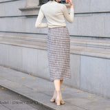 [60% OFF] Semi-tight tweed skirt