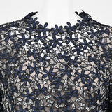 [50% OFF] All-over small floral lace pullover 