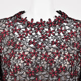 [50% OFF] All-over small floral lace pullover 