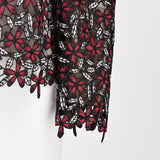 [50% OFF] All-over small floral lace pullover 