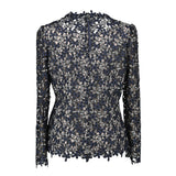 [50% OFF] All-over small floral lace pullover 