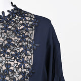 [60% OFF] Small floral lace blouse