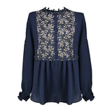 [60% OFF] Small floral lace blouse