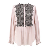 [60% OFF] Small floral lace blouse