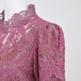 [50% OFF] Wool-like lace blouse