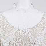 [50% OFF] Wool-like lace blouse