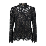 [50% OFF] Wool-like lace blouse