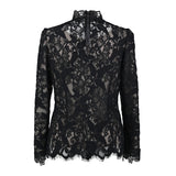 [50% OFF] Wool-like lace blouse