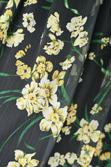 [30% OFF] Flower Print Chiffon Dress