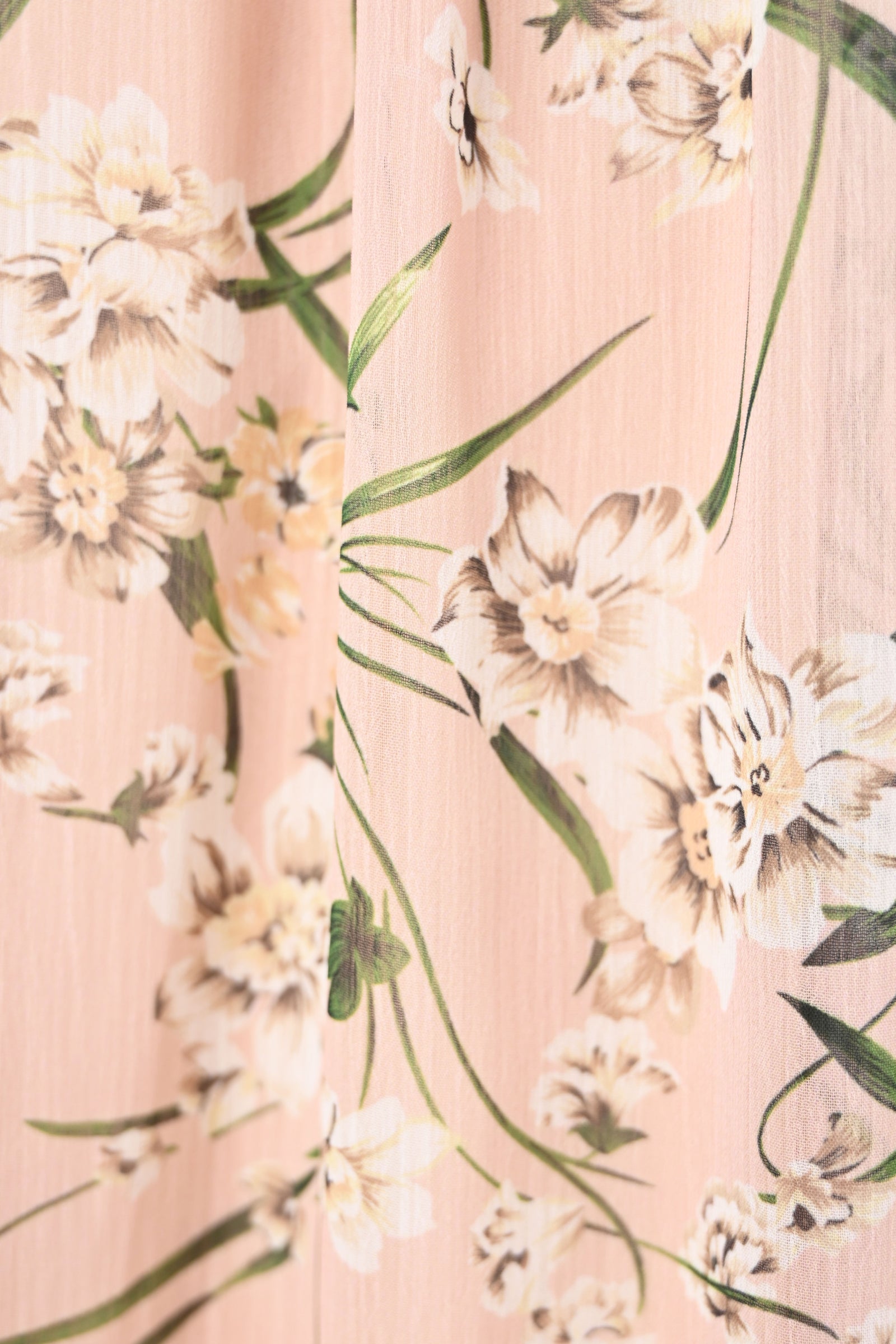 美品　CORCOVADOフラワーシフォンワンピース CORCOVADO 花柄シフォンワンピース