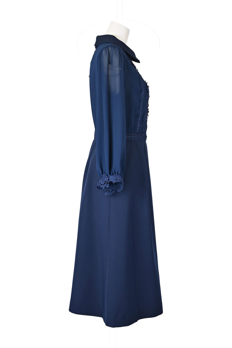 【NEW】レース×シアースリーブワンピース