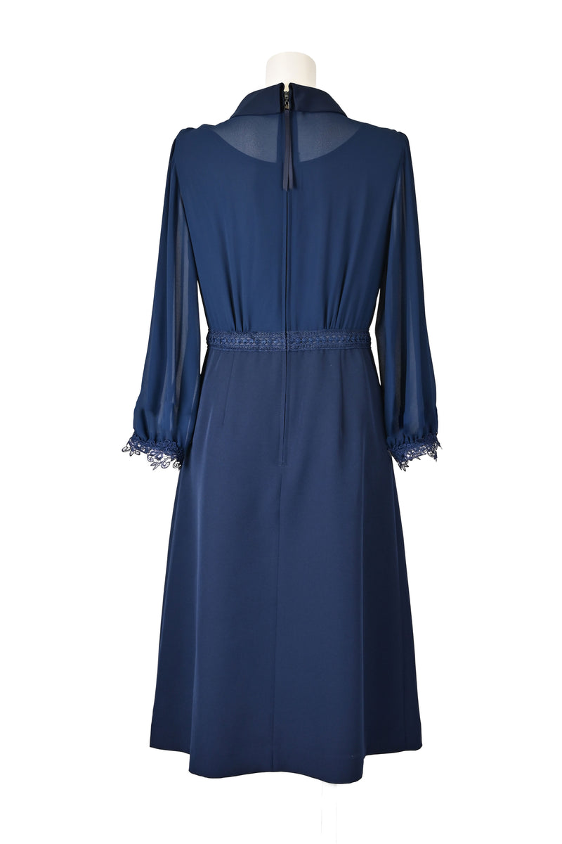 【NEW】レース×シアースリーブワンピース