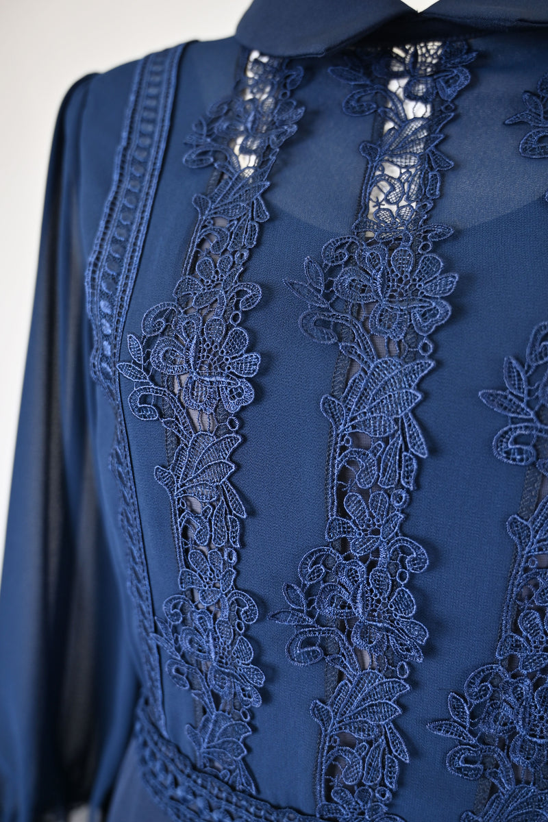 【NEW】レース×シアースリーブワンピース