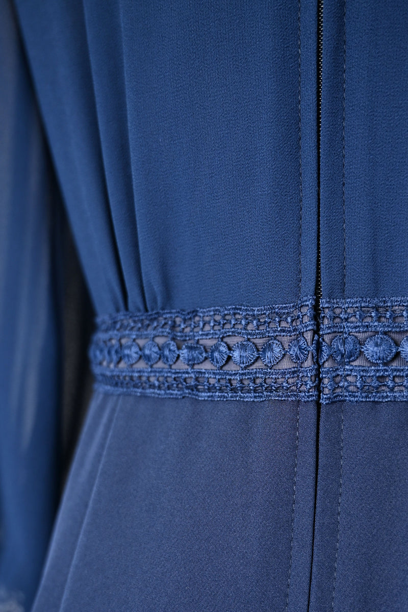 【NEW】レース×シアースリーブワンピース