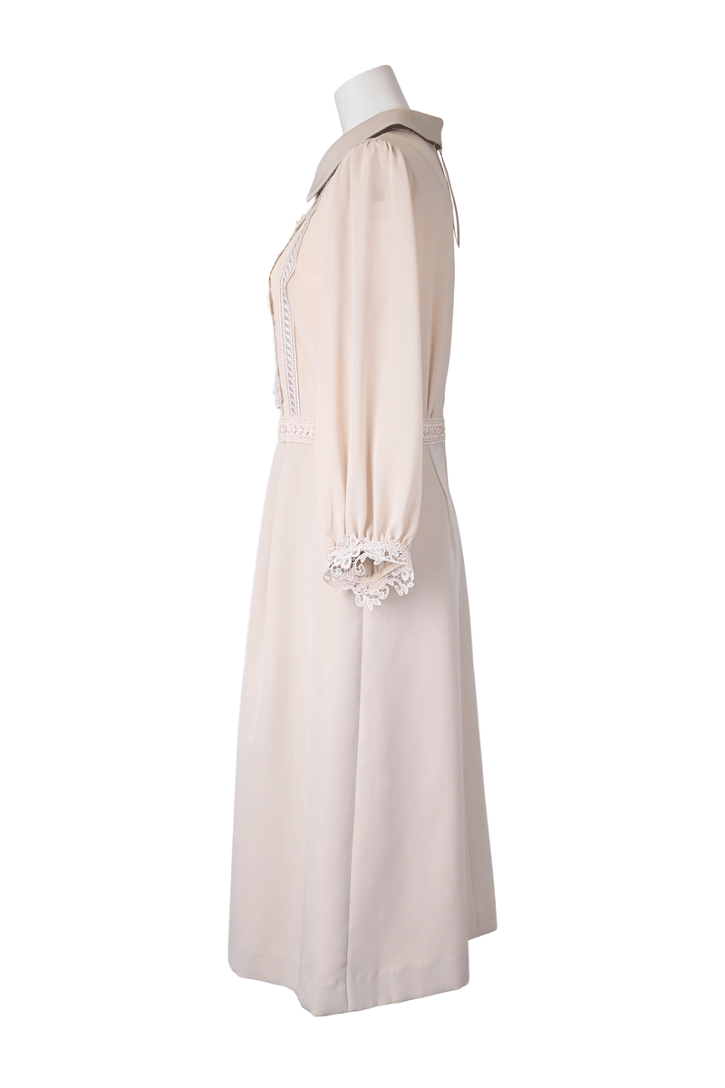 【NEW】レース×シアースリーブワンピース