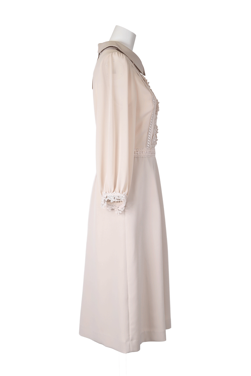 【NEW】レース×シアースリーブワンピース