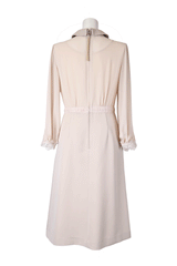 [30% OFF] Lace x Sheer Sleeve Dress