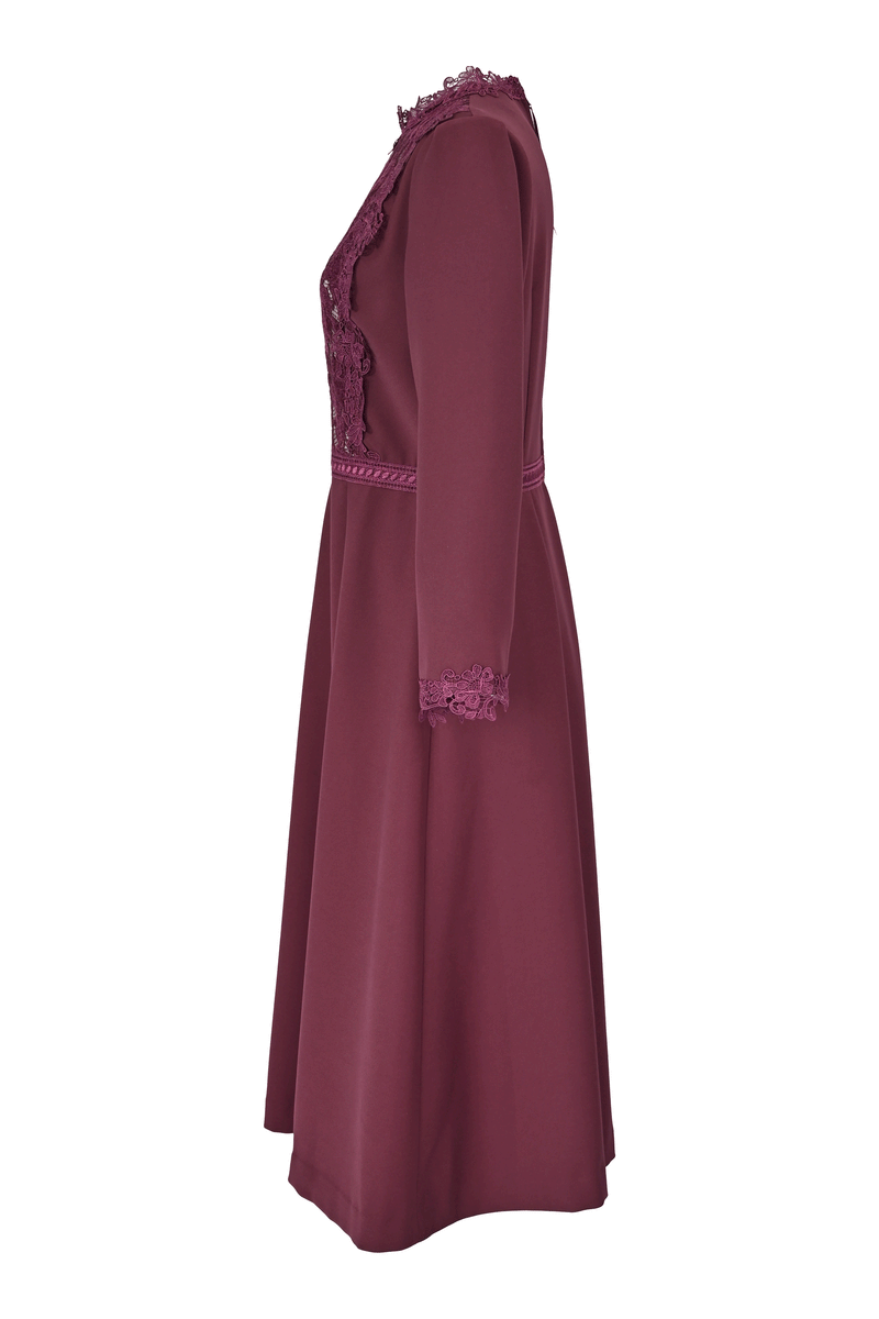 【NEW】ベルベットレースアクセントワンピース