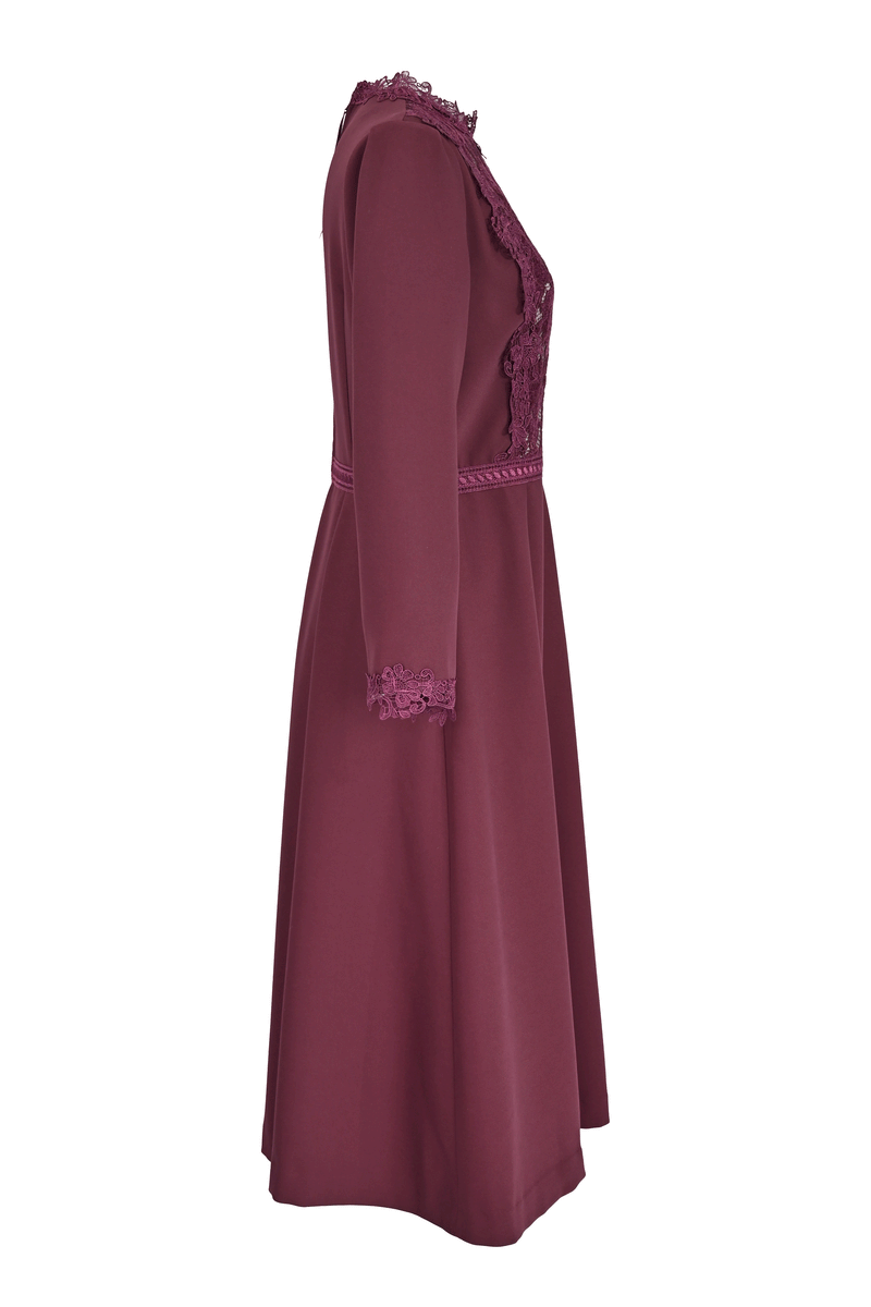 【NEW】ベルベットレースアクセントワンピース