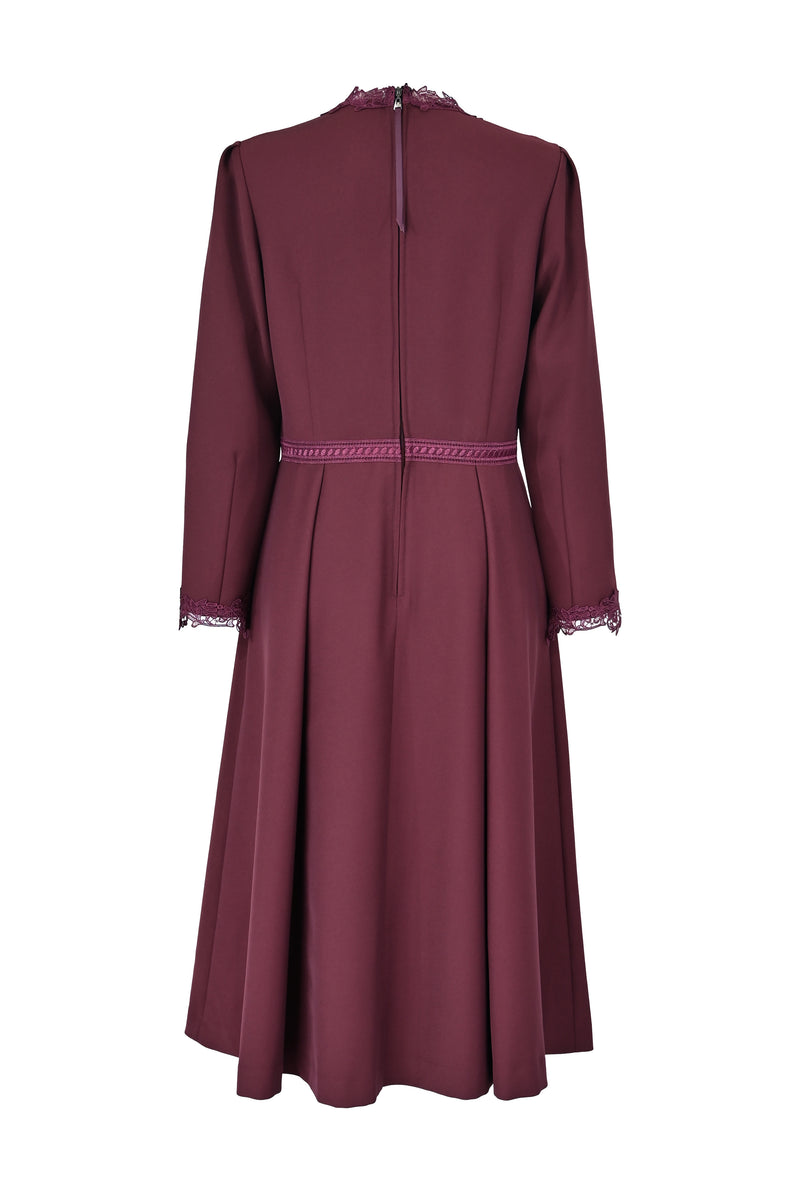 【NEW】ベルベットレースアクセントワンピース