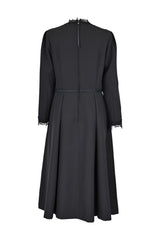 [30% OFF] Velvet Lace Accent Dress