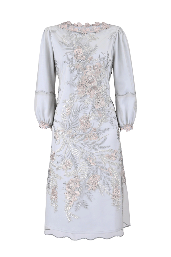 【予約販売 / NEW】チュール刺繡使いワンビース