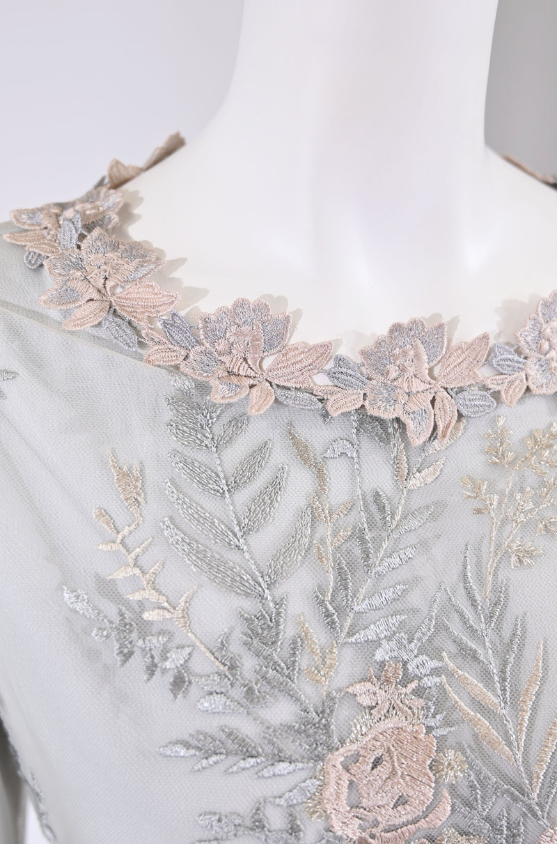 【予約販売 / NEW】チュール刺繡使いワンビース