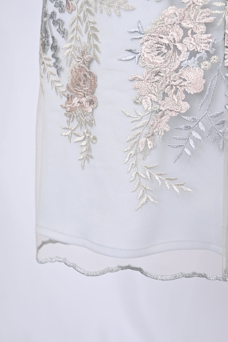 【予約販売 / NEW】チュール刺繡使いワンビース