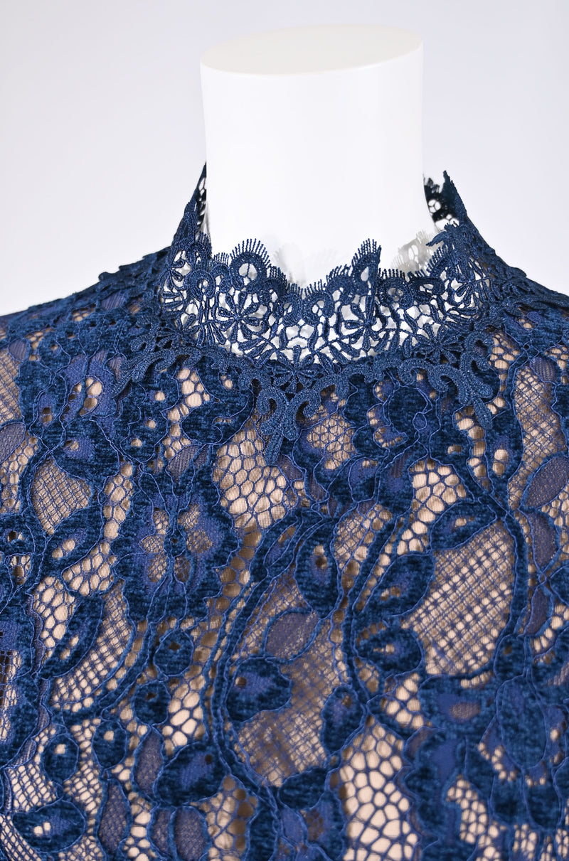 【NEW】ベルベットレースワンピース