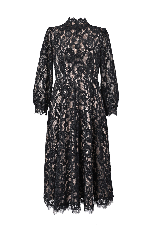 【NEW】ベルベットレースワンピース