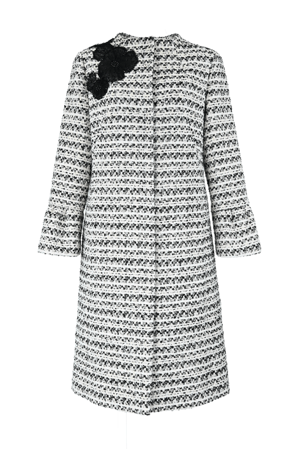 【予約販売 / NEW】刺繍入りツイードコート