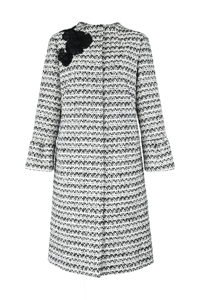 【予約販売 / NEW】刺繍入りツイードコート