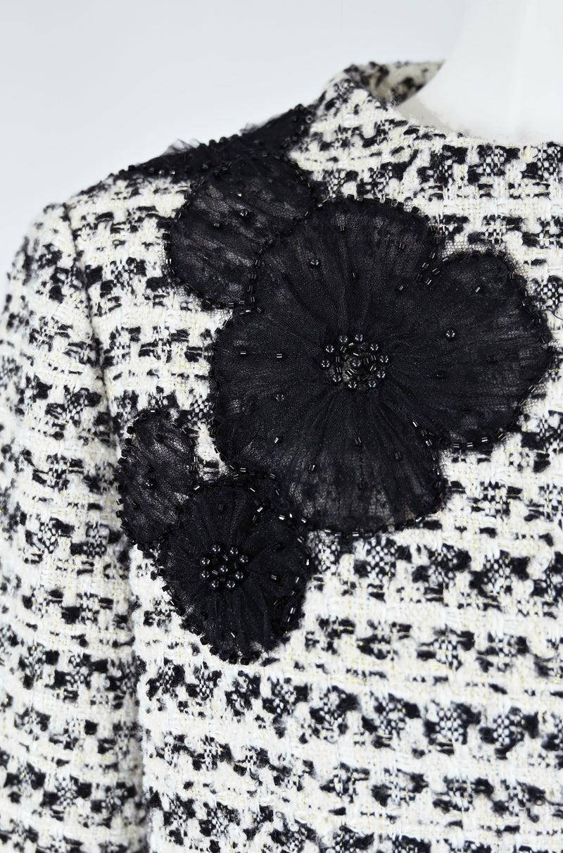 【予約販売 / NEW】刺繍入りツイードコート