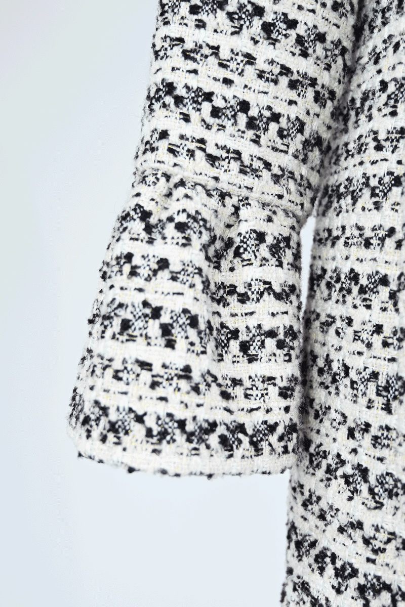 【予約販売 / NEW】刺繍入りツイードコート